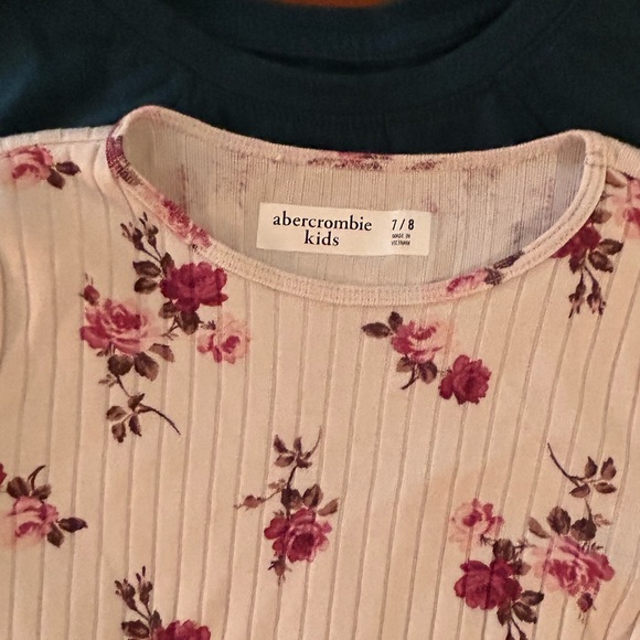 3 Girls shirts: Abercrombie Kids, Faded Glory & Cat & Jack Size M7/8. - Picture 10 of 10